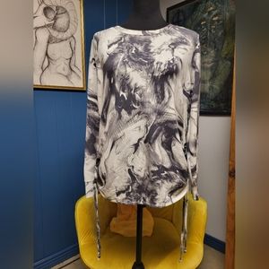 The Sweatshirt Project Marbled Shirt Size S